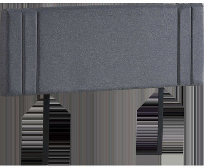 QUEEN ANDORRA LINEN FABRIC HEADBOARD BEDHEAD - GREY