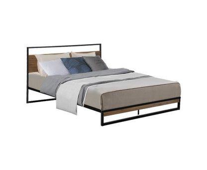 QUEEN RALPH METAL BED - BLACK