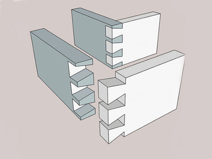 DENVER 11 DEEP DRAWERS TALLBOY - AS PICTURED