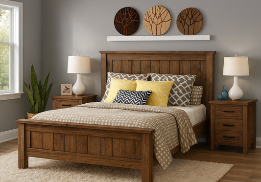 Radius (AUSSIE MADE) King 3 Piece (BEDSIDE) Bedroom Suite - Assorted Colours