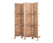 STINROM ROOM DIVIDER PRIVACY SCREEN  FOLDABLE 4  PARTITION STAND -  BROWN