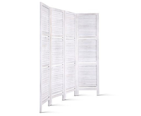 STINROM ROOM DIVIDER PRIVACY SCREEN  FOLDABLE  PARTITION STAND - WHITE