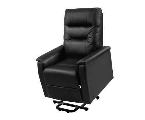 ELSINORE FABRIC ADJUSTABLE RECLINER CHAIR - BLACK