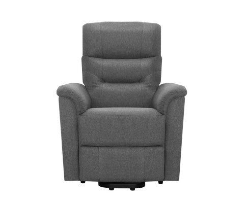 ELSINORE FABRIC ADJUSTABLE RECLINER CHAIR - GREY