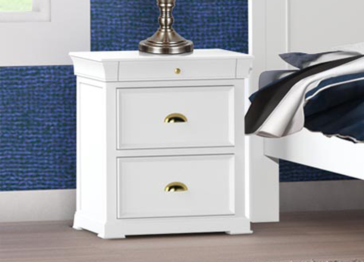 Riverview 2 Drawer Bedside Table - Assorted Colours