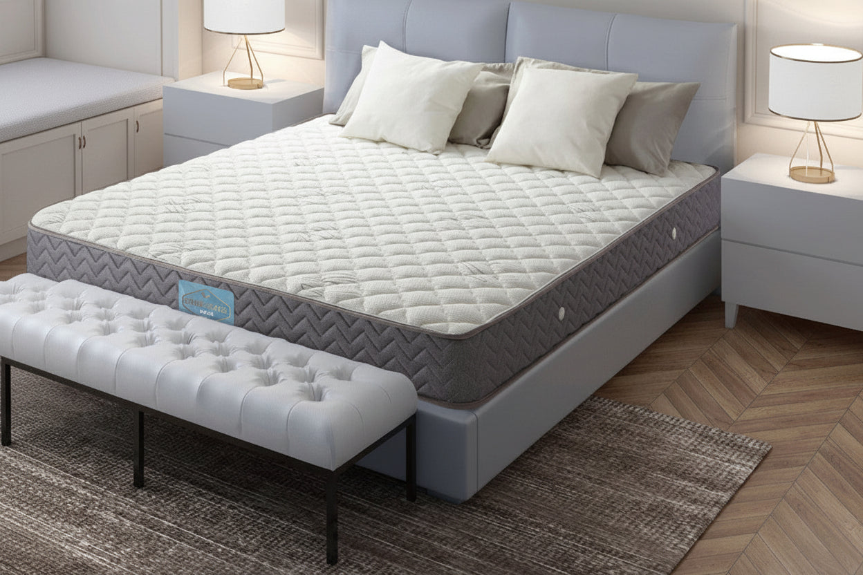 King Rest Pedic Spring With Natural Latex Mattress - Super Firm