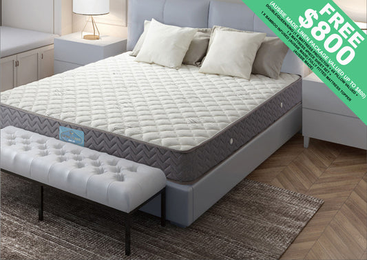 KING REST PEDIC SPRING WITH NATURAL LATEX MATTRESS - SUPER FIRM