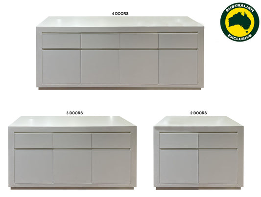 Retro (AUSSIE MADE) Buffet With Floating Base Collection - Assorted Painted Colours