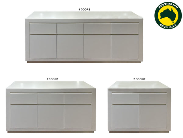 RETRO (AUSSIE MADE) BUFFET WITH FLOATING BASE COLLECTION - ASSORTED PAINTED COLOURS - STARTING FROM $999