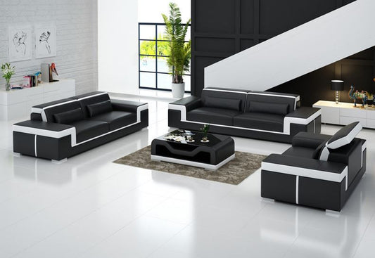 MAYOR (G8020D) 3 SEATER + 2 SEATER + 1 SEATER LOUNGE  SUITE WITH  COFFEE TABLE - CHOICE OF LEATHER AND ASSORTED COLOURS AVAILABLE