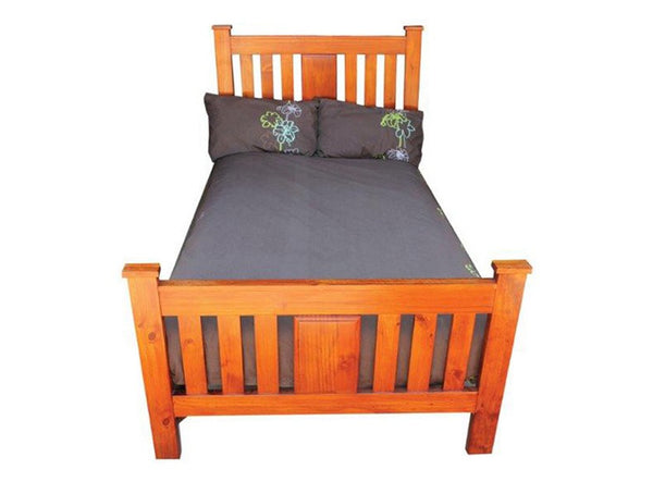 DOUBLE RINALYN (AUSSIE MADE) BED - ASSORTED STAINED COLOURS