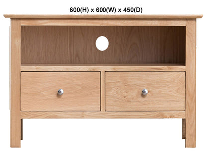 ROBINHOOD (AUSSIE MADE) STANDARD WITH 2 DRAWERS TV UNIT COLLECTION - TASSIE OAK COMBINATION - ASSORTED STAINED COLOURS - STARTING FROM $599