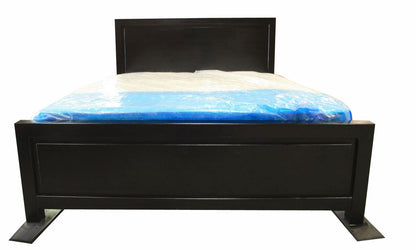 KING SINGLE RONDO (AUSSIE MADE) SOLID PINE PANEL BED -  ASSORTED COLOURS