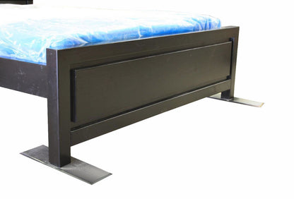 KING SINGLE RONDO (AUSSIE MADE) SOLID PINE PANEL BED -  ASSORTED COLOURS