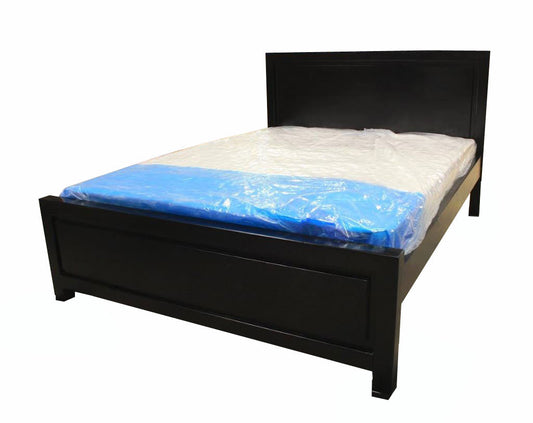 KING RONDO (AUSSIE MADE) SOLID PINE PANEL  BED -  ASSORTED COLOURS