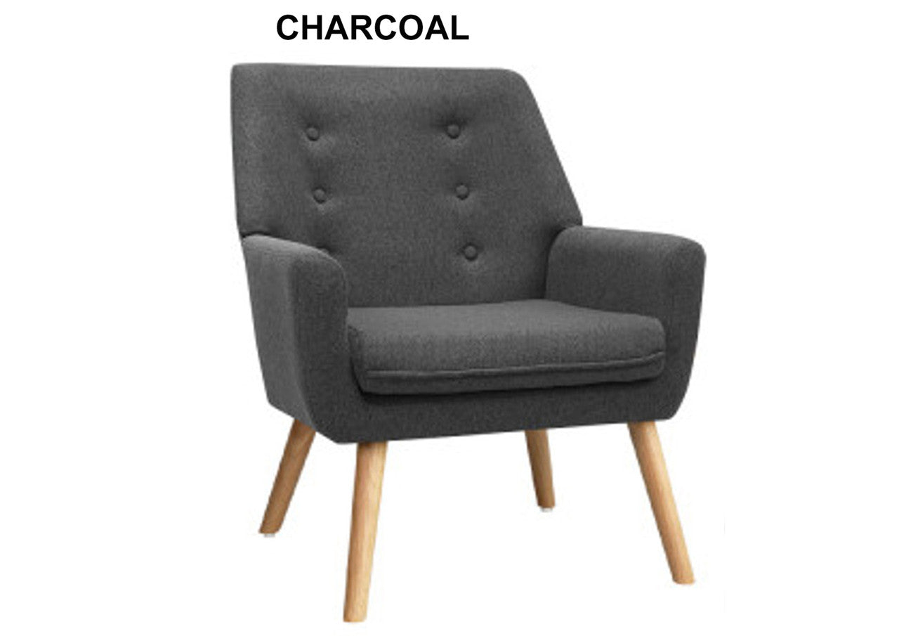 ROSANNE ARMCHAIR TUB SINGLE DINING CHAIR - ASSORTED COLOURS