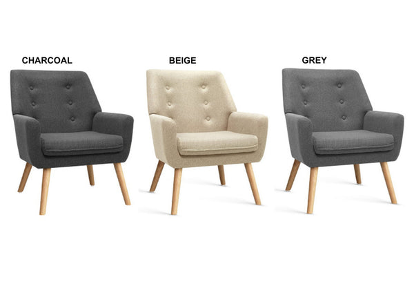 ROSANNE ARMCHAIR TUB SINGLE DINING CHAIR - ASSORTED COLOURS