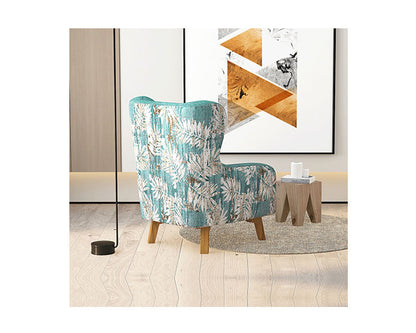 PINKY ARM CHAIR (PRINTING ON BACK) - GREEN