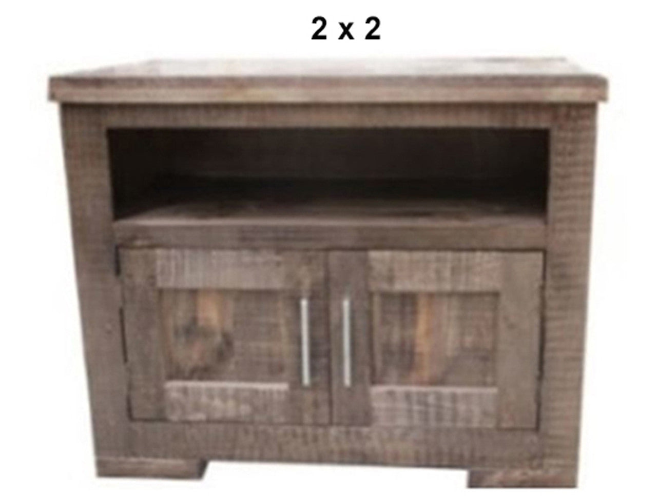 RUSTIC (AUSSIE MADE) 2 DOOR TV UNIT COLLECTION - ASSORTED STAINED COLOURS - STARTING FROM $399
