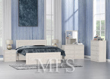 KING SAMIRA (AUSSIE MADE) 3 PIECE (BEDSIDE) BEDROOM SUITE - ASSORTED COLOURS