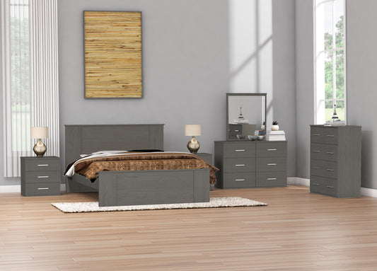 KING VICTORIAN (AUSSIE MADE) 6 PIECE (THE LOT) BEDROOM SUITE - ASSORTED COLOURS