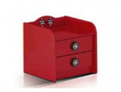 SINGLE SENNA/RACER RACING 3 PIECE CAR BEDROOM SUITE - RED