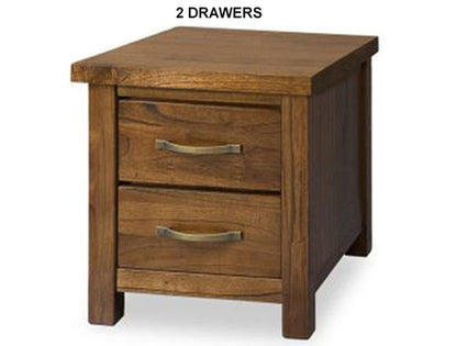 RADUIS (AUSSIE MADE) BEDSIDE TABLE COLLECTION - ASSORTED STAINED COLOURS - STARTING FROM $349