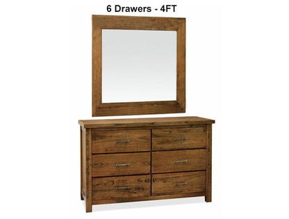 RADIUS (AUSSIE MADE) DRESSING TABLE WITH MIRROR COLLECTION - ASSORTED STAINED COLOURS - STARTING FROM $1299