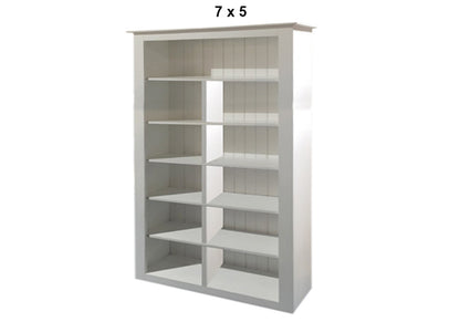 RETRO (AUSSIE MADE) STANDARD HIGHLINE WITH 70MM FACING BOOKCASE COLLECTION - ASSORTED PAINTED COLOURS - STARTING FROM $799