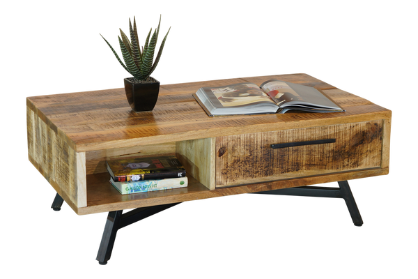 RETRO COFFEE TABLE - RUSTIC MANGO