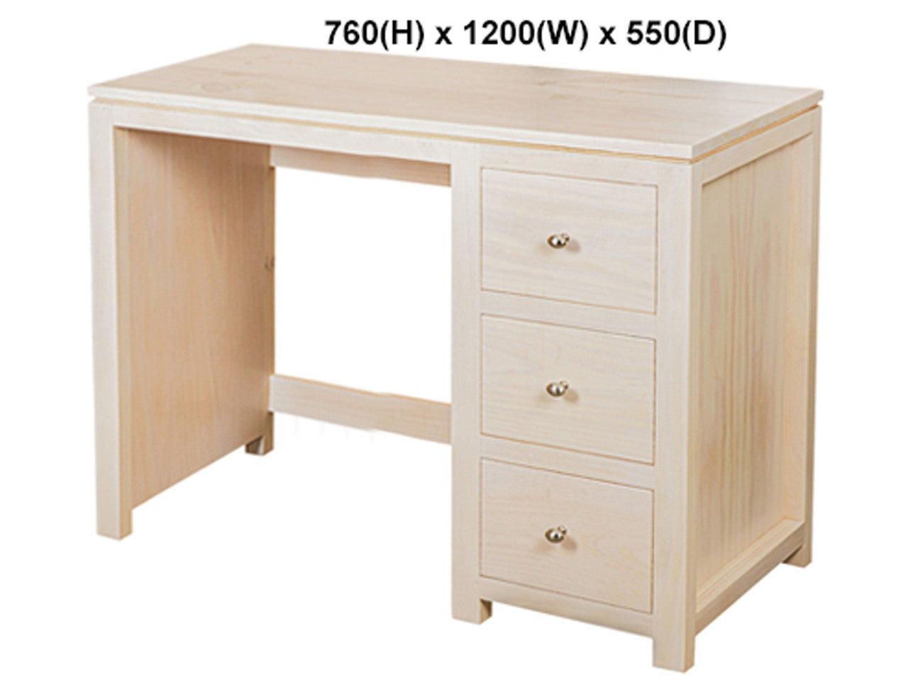 RETRO (AUSSIE MADE) 3 DRAWER DESK COLLECTION - ASSORTED PAINTED COLOURS - STARTING FROM $899