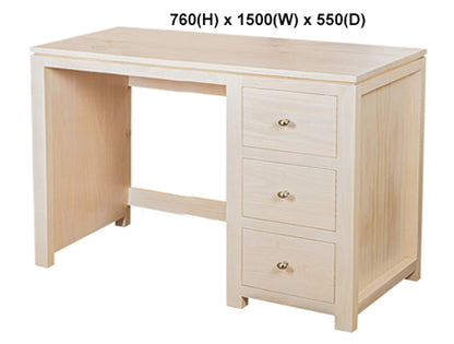 RETRO (AUSSIE MADE) 3 DRAWER DESK COLLECTION - ASSORTED PAINTED COLOURS - STARTING FROM $899