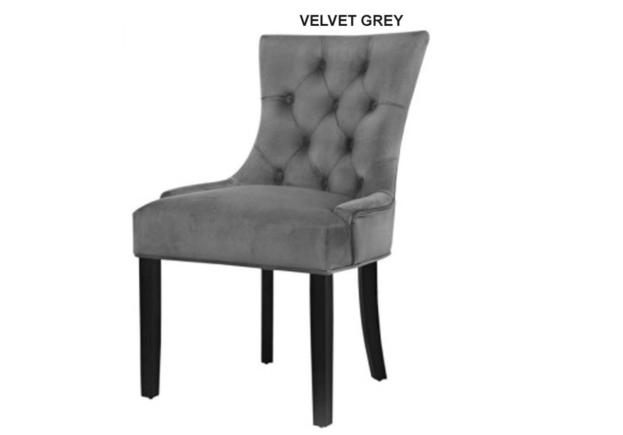 RETRO FRENCH PROVINCIAL FABRIC DINING CHAIR - ASSORTED COLOURS