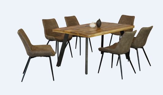 Retro Dining Table - 1600(L) X 900(W) - Rustic Mango