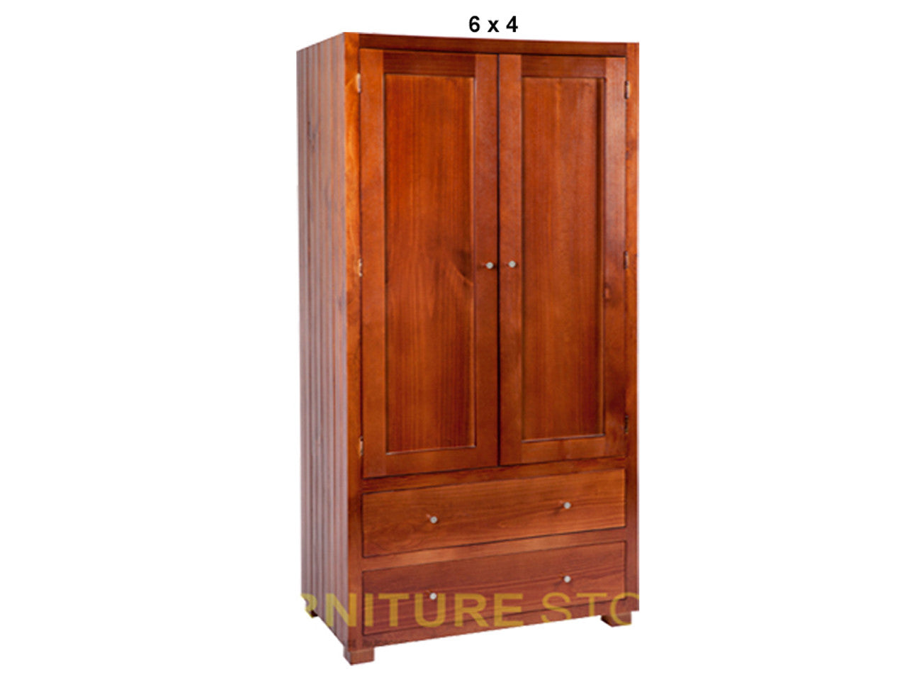 RETRO (AUSSIE MADE) 2 DOOR / 2 DRAWER WARDROBE COLLECTION - ASSORTED STAINED COLOURS - STARTING FROM $899