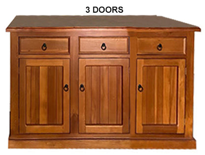 RIKKIE (AUSSIE MADE) BUFFET WITH PICTURE FRAME DRAWERS COLLECTION - ASSORTED STAINED COLOURS - STARTING FROM $899
