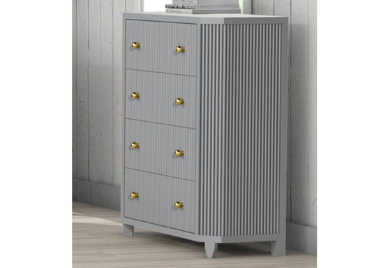RITZ (CUSTOM MADE) 4 DRAWER TALLBOY- ASSORTED COLOURS