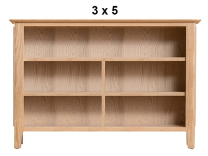 ROBINHOOD (AUSSIE MADE) LOWLINE BOOKCASE COLLECTION - ASSORTED STAINED COLOURS - STARTING FROM $399