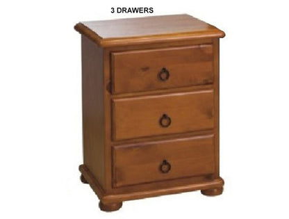 ROSE (AUSSIE MADE) BEDSIDE TABLE COLLECTION - ASSORTED STAINED COLOURS - STARTING FROM $399