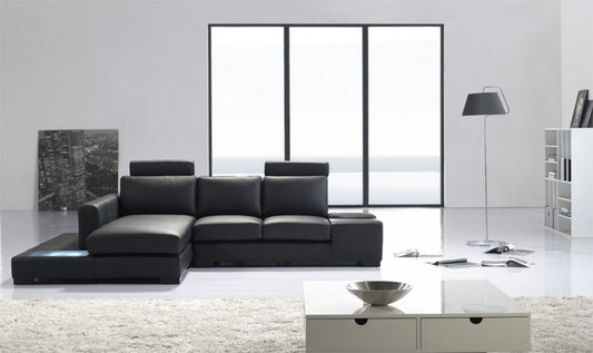 Remington 3 Seater Chaise Lounge Suite(MODEL-S305) In Top Bonded Leather + Pvc - Assorted Colours