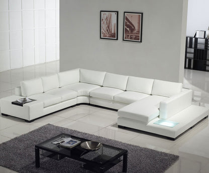 ALAINA CHAISE LOUNGE( MODEL-S306) IN TOP GRAIN LEATHER + PVC - ASSORTED COLOURS