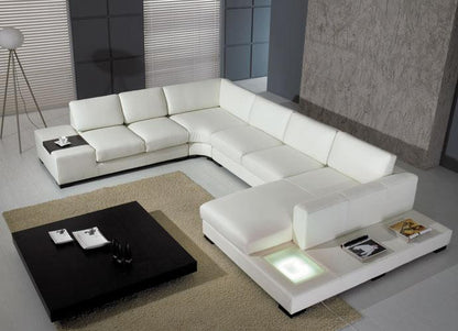 ALAINA CHAISE LOUNGE( MODEL-S306) IN TOP GRAIN LEATHER + PVC - ASSORTED COLOURS