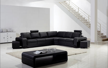 PRESCOTT CHAISE LOUNGE( MODEL-S337C) IN TOP GRAIN LEATHER + PVC - ASSORTED COLOURS