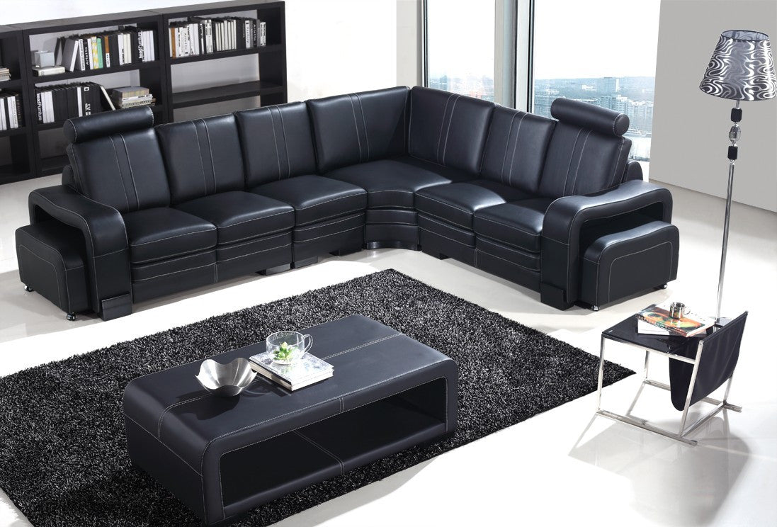 Prescott Chaise Lounge(MODEL-S337C) In Top Grain Leather + Pvc - Assorted Colours