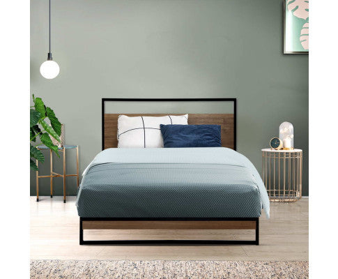 SINGLE RALPH METAL BED - BLACK