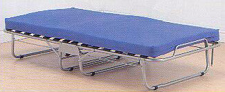 SINGLE ZODIAC FOLDING BED INCLUDING 75MM MATTRESS - SILVER