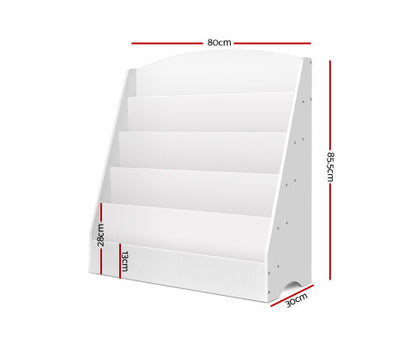 KIANNA 5 TIERS KIDS BOOKSHELF - WHITE