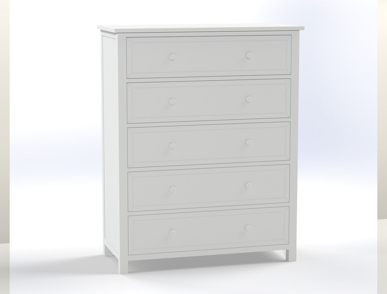 KING SHERBROOKE (CUSTOM MADE) 4 PIECE (TALLBOY) BEDROOM SUITE - ASSORTED COLOURS