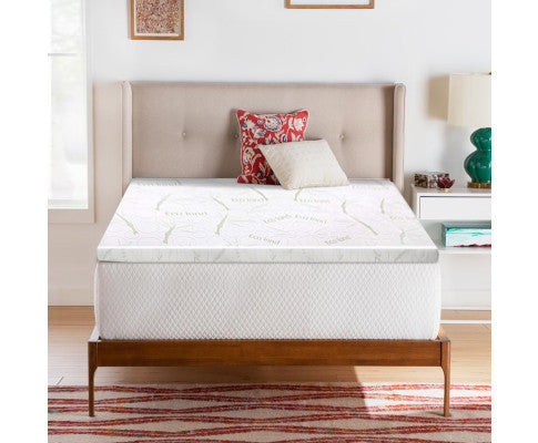 Judith Single Size Cool Gel Memory Foam Mattress Topper With Bamboo Cover (50MM)