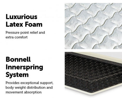 SINGLE ELEKTRA LUXURY LATEX PILLOW TOP  SPRING MATTRESS - MEDIUM FIRM